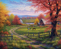 White Mountain Peace & Tranquility - puzzle image