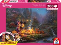 Schmidt Mickey and Minnie Sweetheart Campfire - imagen del puzzle