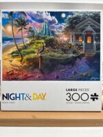 Buffalo Games Night & Day: Beach Cabin - imagen del puzzle