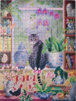 Elena Essex Cat in the Window - puzzle image