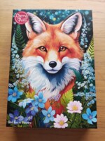 Cherry Pazzi Red Fox in Flowers - パズル画像