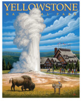 Boardwalk Yellowstone - パズル画像