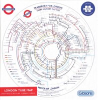 Gibsons Round London Tube Map - パズル画像