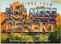 Whiskey River Soap Co Greetings from Hot Mess Desert - Puzzlebild