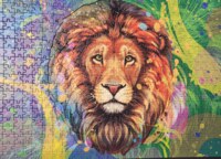 Trefl Shaped Puzzle Lion - obrázek puzzlí