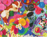 Springbok Flower Shop Feline - puzzle image