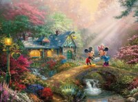Ceaco Mickey and Minnie Sweetheart Bridge - imagen del puzzle