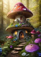 Alipson Underwood mushroom house - Puzzlebild