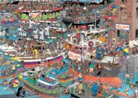 Jumbo Jan van Haasteren: Step aboard - 10th edition SAIL Amsterdam - obrázek puzzlí