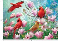 RoseArt Cardinal Family - Puzzlebild