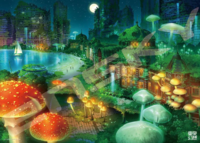 Ensky Tokyo Station Mushroom Night Fantasy - obrázek puzzlí