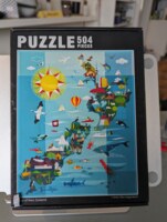 Ellen Giggenbach Map of New Zealand - image du puzzle