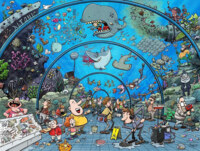 All Jigsaw Puzzles Chaos at the Aquarium - puzzle image