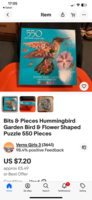 Bits and Pieces Hummingbird Garden - imagen del puzzle