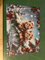 Pieces & Peace Christmas Kittens - puzzle image