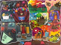 Exploding Kittens Dreams and Nightmares of a Dog - puzzle image