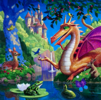 EeBoo Kind Dragon - puzzle image