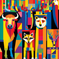 Masterpieces Guardians of the Rainbow Grove - puzzle image