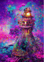 Enjoy Underwater Lighthouse - Puzzlebild