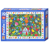 Airis Press IQ Puzzle. House in Flowers - パズル画像