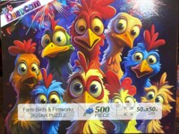 Jiujiu Farm birds and fireworks - obrázek puzzlí