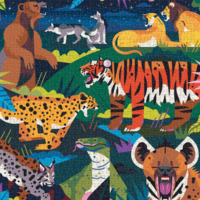 Mudpuppy Predators Illuminated - puzzle image