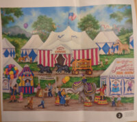 Masterpieces Folk Art - Benzini Bros. Circus - puzzle image