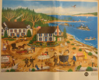 Masterpieces Folk Art - Beach Celebration - puzzle image