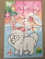 Puzzle Time Blue Tractor Advent 8 - パズル画像