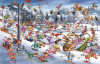 Piatnik Christmas Skiing - Puzzlebild