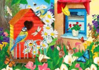 Enjoy Birdhouse Garden - Puzzlebild
