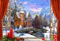 Bluebird Christmas Mountain View - obrázek puzzlí