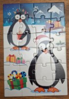 Puzzle Time Blue Tractor Advent 10 - パズル画像