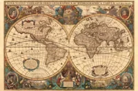 Ravensburger Antique World Map - image du puzzle