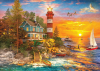 Gibsons Lighthouse Island - puzzle image