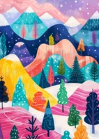 Enjoy Winter's Palette - Puzzlebild