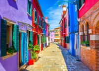Bluebird Colourful Houses - Burano - imagen del puzzle