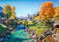 Bluebird Ramsau in Autumn - Puzzlebild