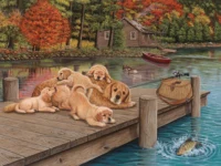 Cobble Hill Lazy Day on the Dock - puzzle image