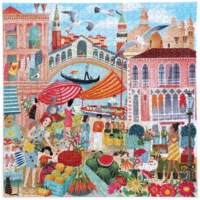 EeBoo Venice open market - Puzzlebild
