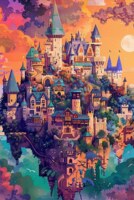 Misitu Space Fantasy - Castle - obrázek puzzlí