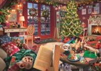 Ravensburger Cozy Christmas Retreat - パズル画像