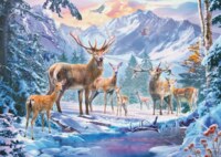 Ravensburger Deer and Stags in Winter - image du puzzle