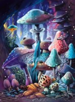 Ravensburger Moonlight Mushrooms - パズル画像